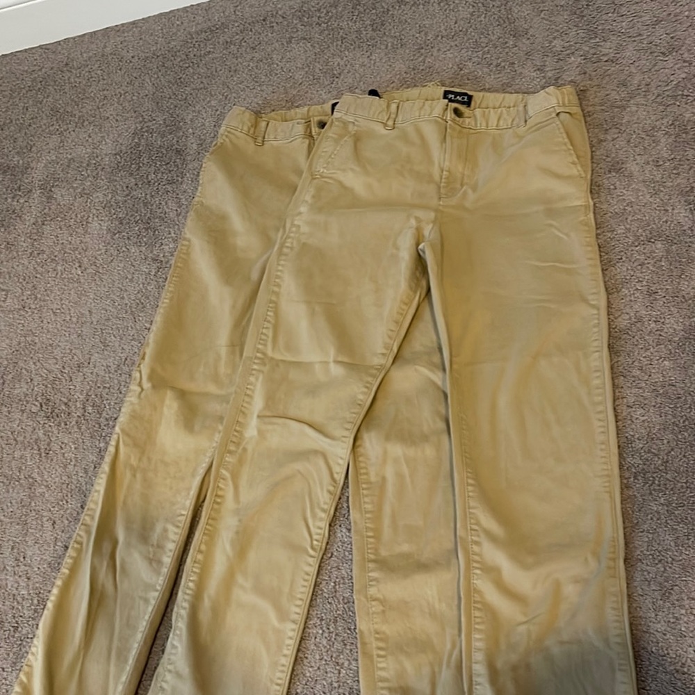 2 pairs of children’s place boys khakis